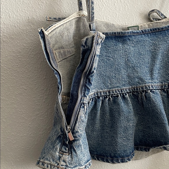 Wild Fable Blue Denim Camisole with Bow Straps - Picture 5 of 5